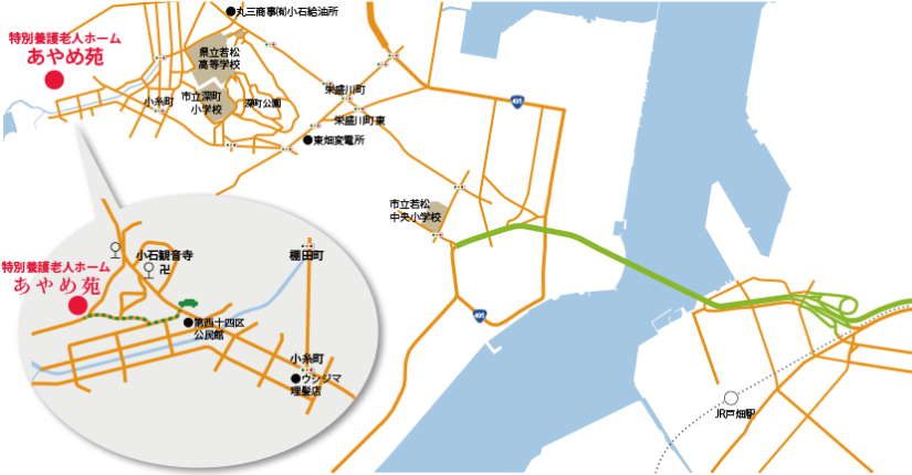 特別養護老人ホーム あやめ苑MAP